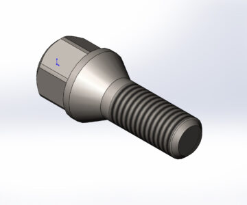 3D модель Болт колесный М12х1,25