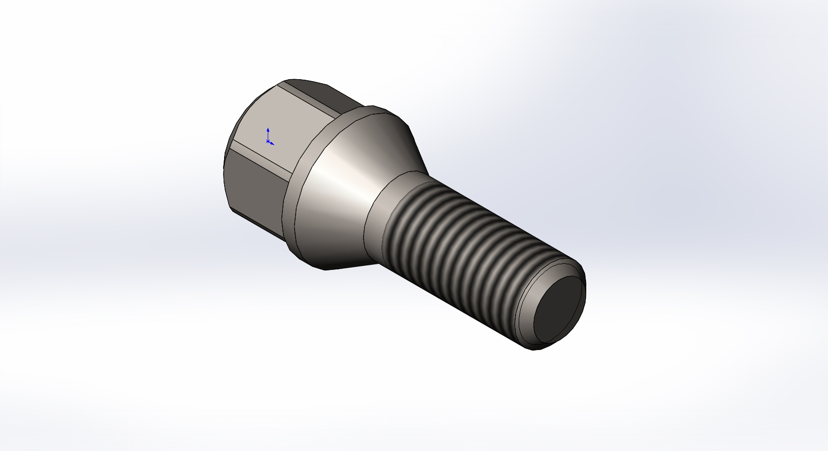 3D модель Болт колесный М12х1,25