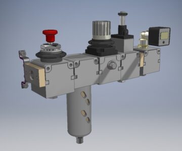 3D модель Блок подготовки воздуха для приводов