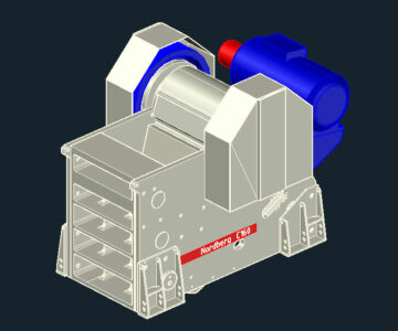 3D модель Щековая дробилка Nordberg серии C 160
