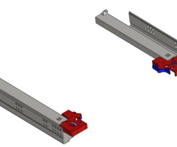 3D модель Направляющие скрытого монтажа серии PB-0FPO