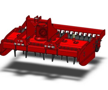 3D модель Вертикально-фрезерный культиватор