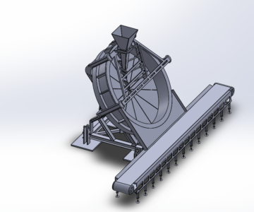 3D модель Чашевый окомкователь ОЧ-7500