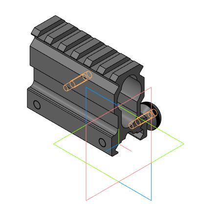 3D модель Кронштейн под оптику