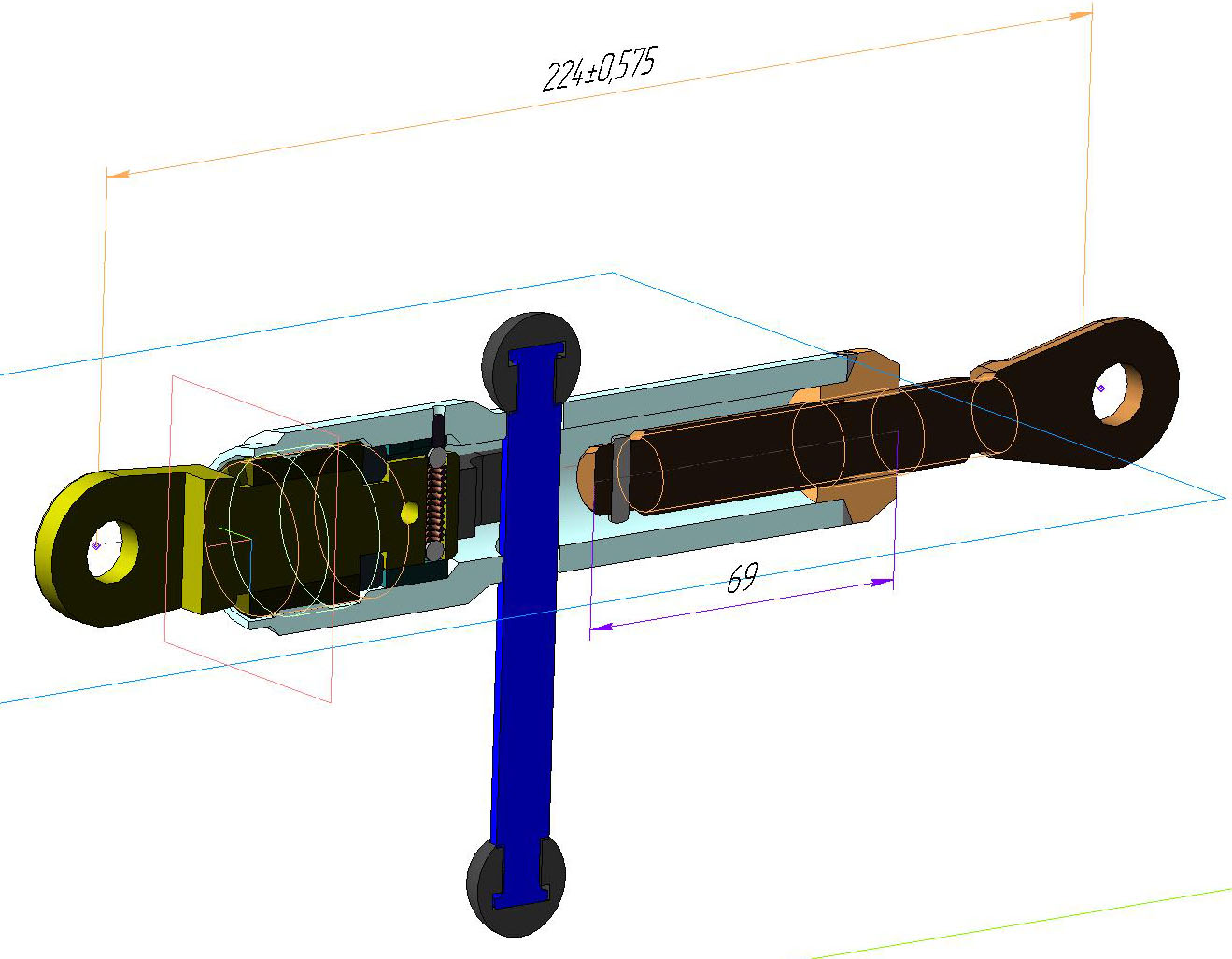 3D модель Талреп с автоматическим стопорением