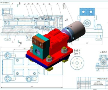 3D модель Зажим гидравлический МЧ00.04.00.00.СБ