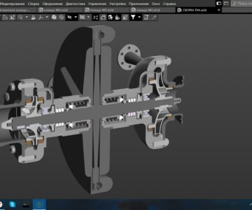 3D модель 3D-модель турбонасосного агрегата ЖРД