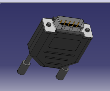 3D модель D-SUB Connector