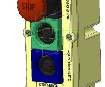 3D модель Пост кнопочный ПВК-35