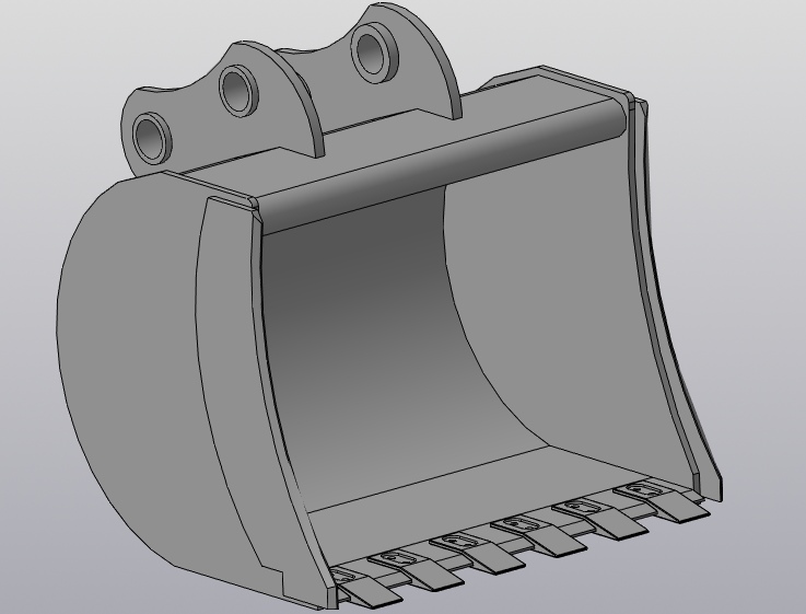 3D модель Ковш экскаватора 3Д модель