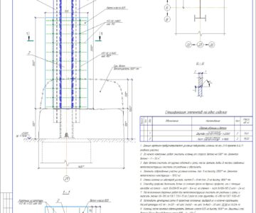 Чертеж Усиление колонны