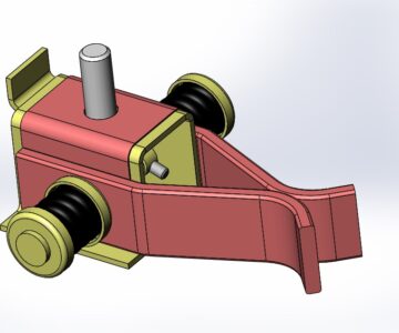 3D модель Контакт заземления скользящий