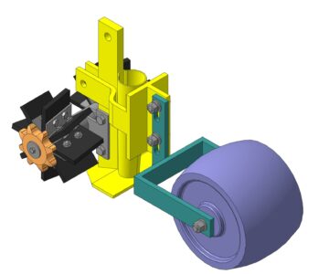 3D модель Сошник с лопастным активатором