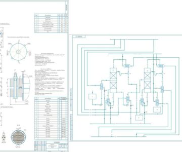 Чертеж Расчет и проектирование насадочной колонны
