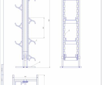 Чертеж Полочный элеватор