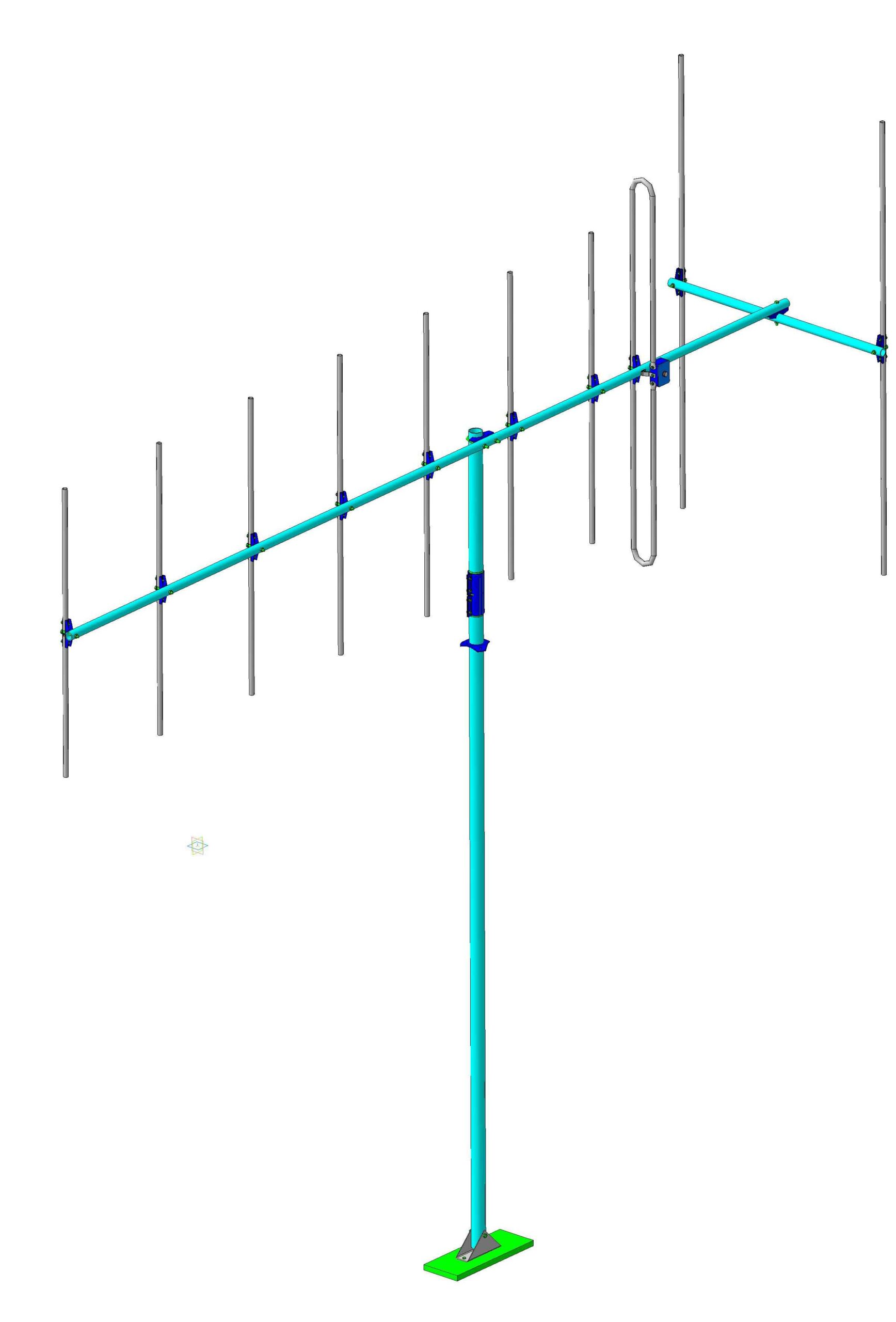 3D модель Антенна диапазона 88...108 МГц