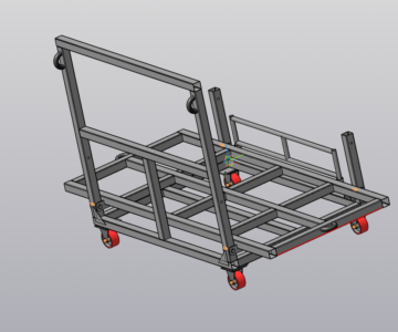 3D модель Тележка платформа уровневая