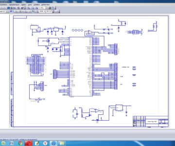 Чертеж Arduino Mega 2560 Схема электрическая принципиальная