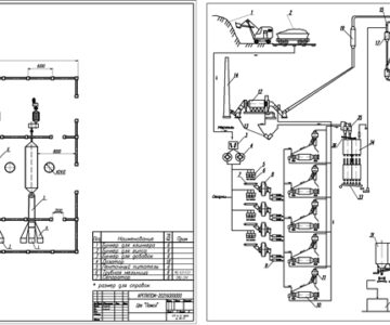 Чертеж Проектирование технологического комплекса цементного завода, работающего по сухому способу с производительностью 4 млн тонн