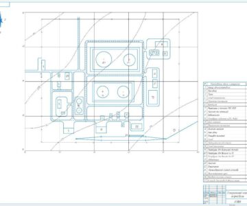 Чертеж Генеральный план нефтебазы в городе Сибай