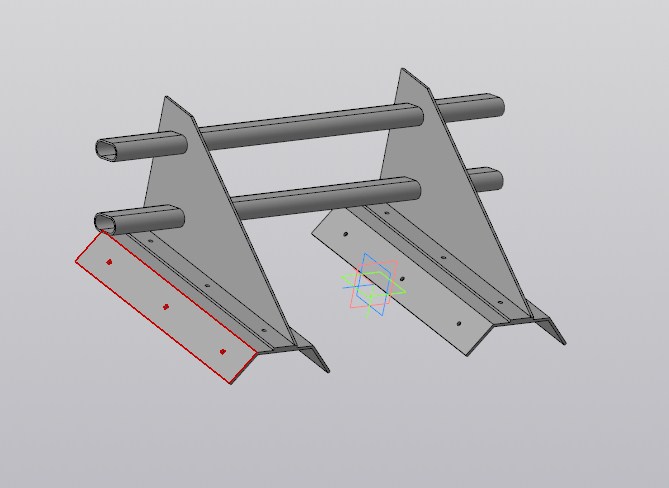 3D модель Снегозадержатель