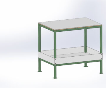 3D модель Стол производственный 600х845х800