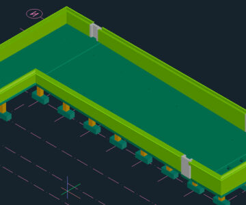 3D модель 3D модель бассейна AutoCAD