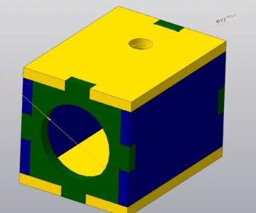 3D модель Кондуктор для сверления отверстия в трубе