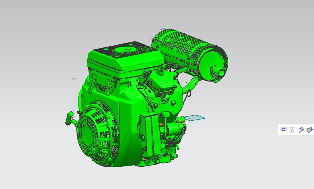 3D модель Оболочка 3D двигателя LIFAN 2V78F