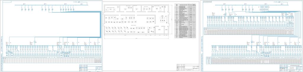 Чертеж Электроснабжение и электрооборудование потребителей цеха (ремонтно-механического цеха)