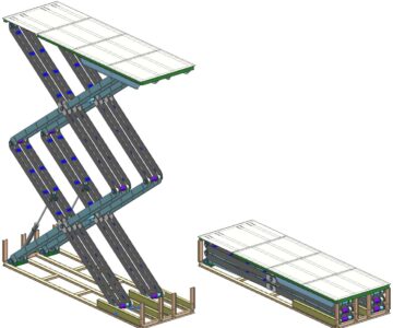 3D модель Ножничный подъемник грузоподъемностью до 6000 кг