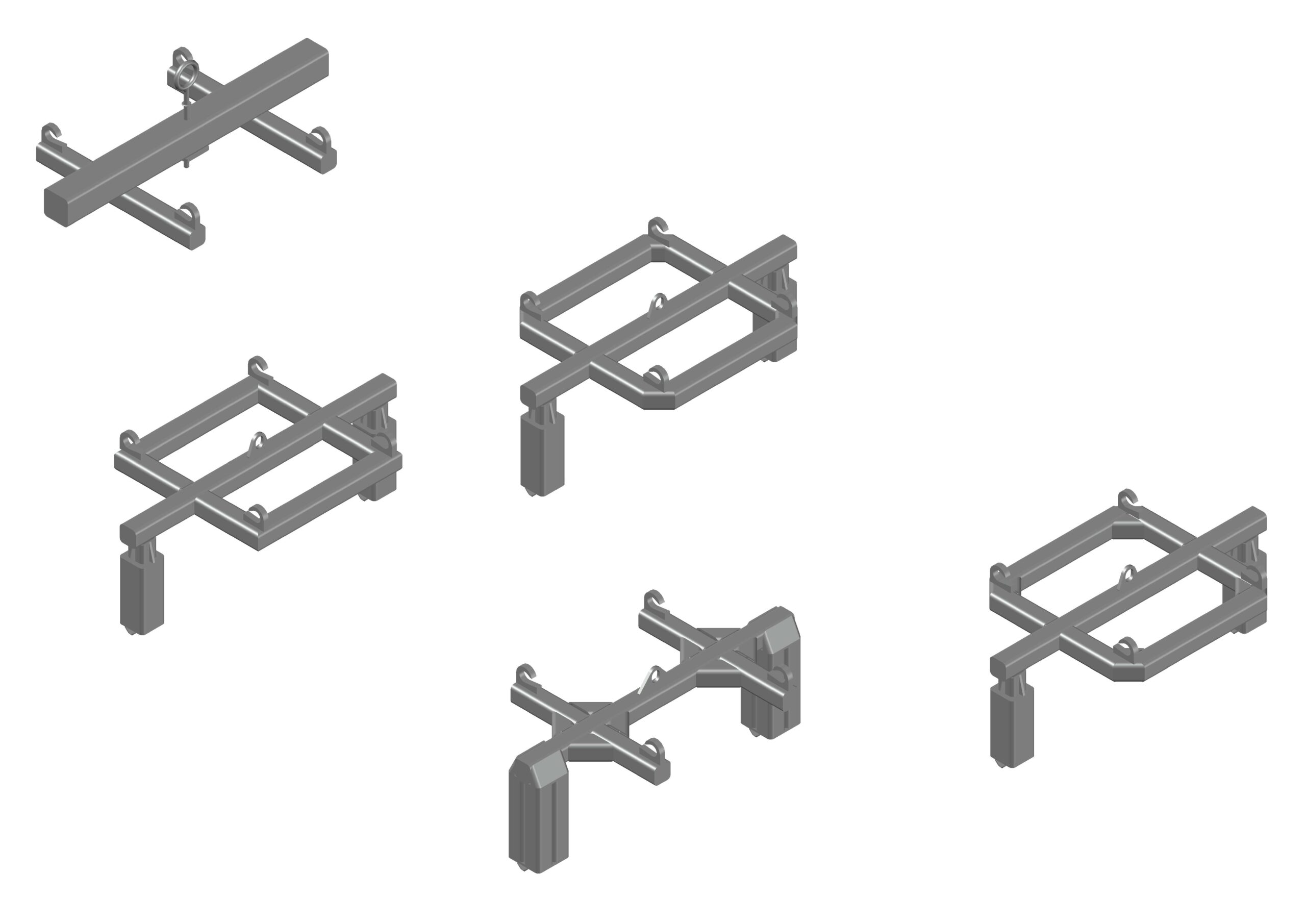 3D модель Траверсы для подъема мягких контейнеров