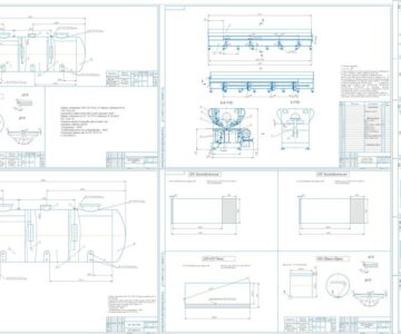 Чертеж Емкость для транспортировки сжиженного газа АСГ10-43118