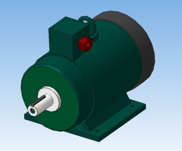 3D модель Электродвигатель АИР132М6 (7,5х1000)