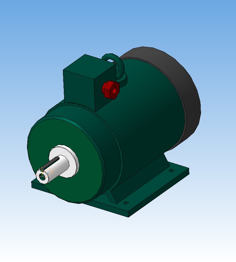 3D модель Электродвигатель АИР132М6 (7,5х1000)