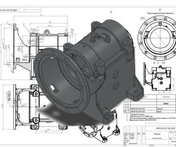 3D модель Корпус углесоса 12У10