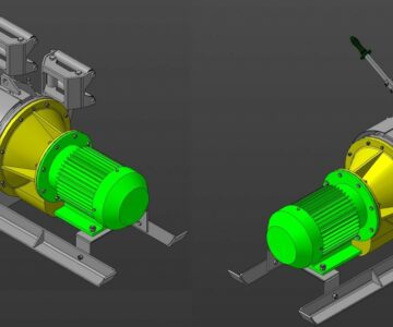 3D модель Лебедка скреперная 30ЛС