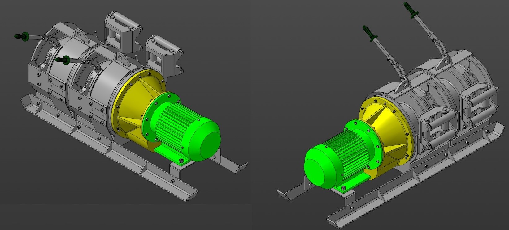 3D модель Лебедка скреперная 30ЛС