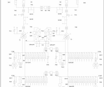 Чертеж Проектирование главной понизительной подстанции 110/10 кВ