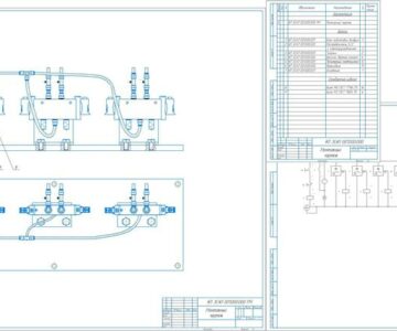 Чертеж Проектирование пневмопривода технологических машин