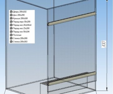 3D модель Модель террариума с проточной вентиляцией