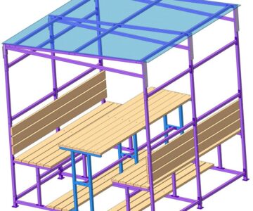 3D модель Беседка разборная летняя