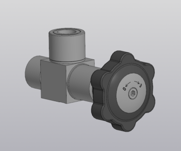 3D модель Вентиль угловой ВГ-6-40 К