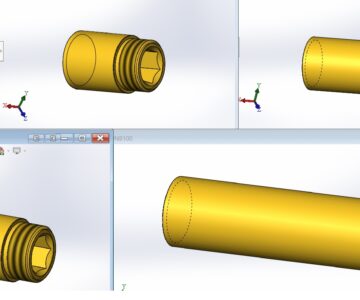 3D модель Удлинители резьбовые G1/2 латунные, сантехнические для монтажа трубопроводов