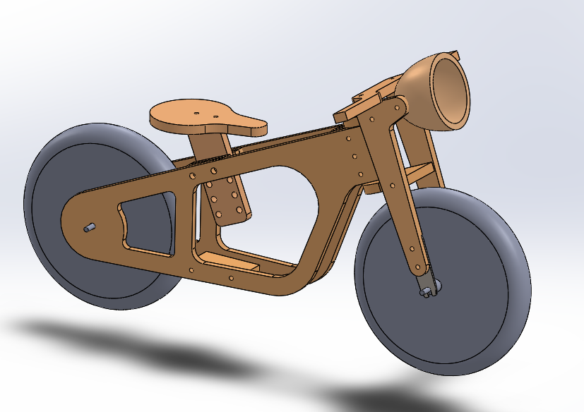 3D модель Велоход из фанеры