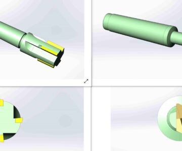 3D модель Зенкеры сборные концевые с пластинами из твёрдого сплава ВК6