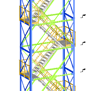 3D модель Лестничная клетка