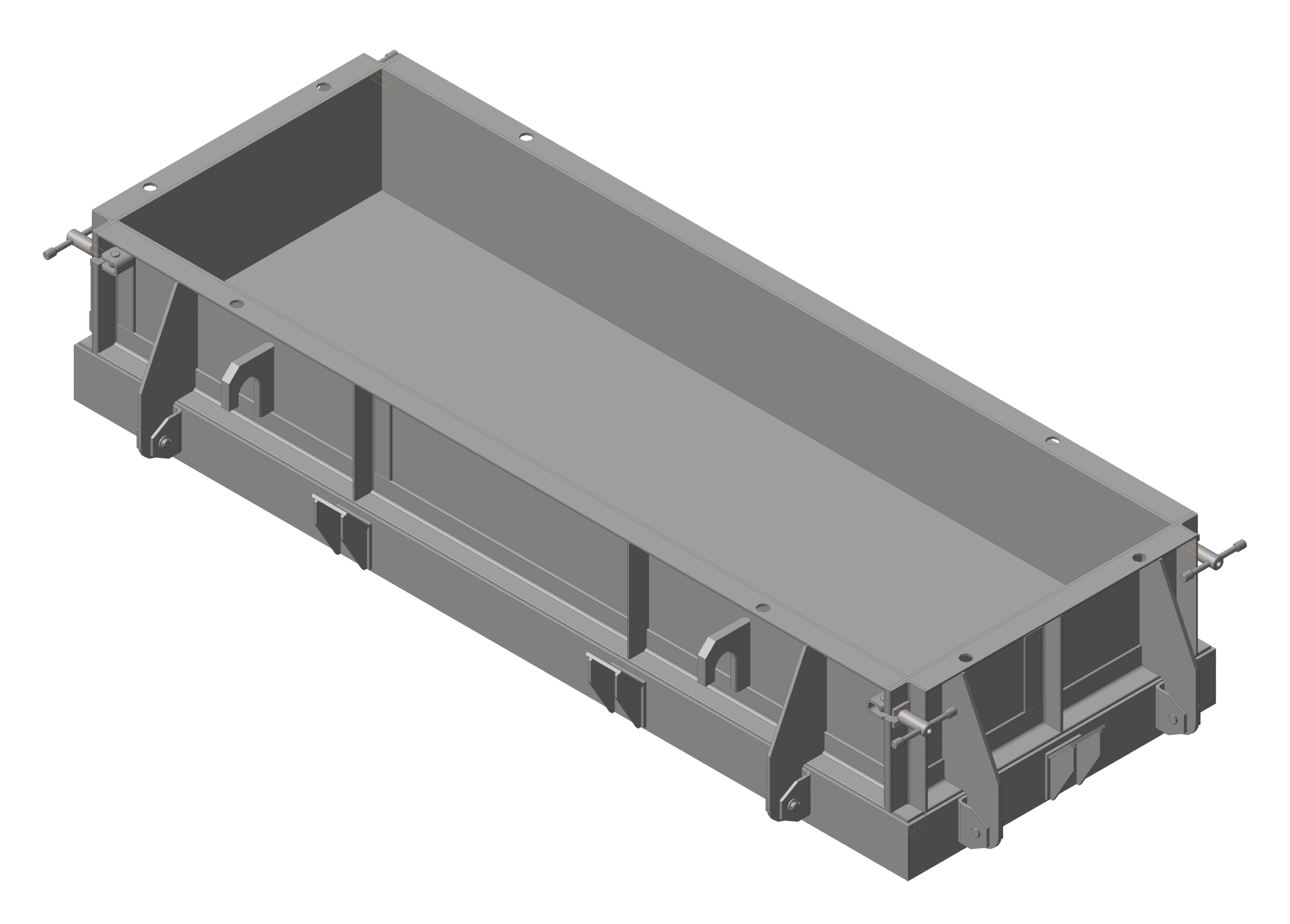 3D модель Форма металлическая для изготовления опор