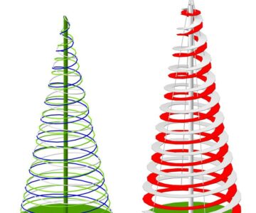 3D модель Варианты декоративной новогодней елки