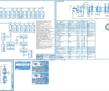 Чертеж Разработка технологического процесса восстановления коленчатого вала. Дефекты коренных шеек